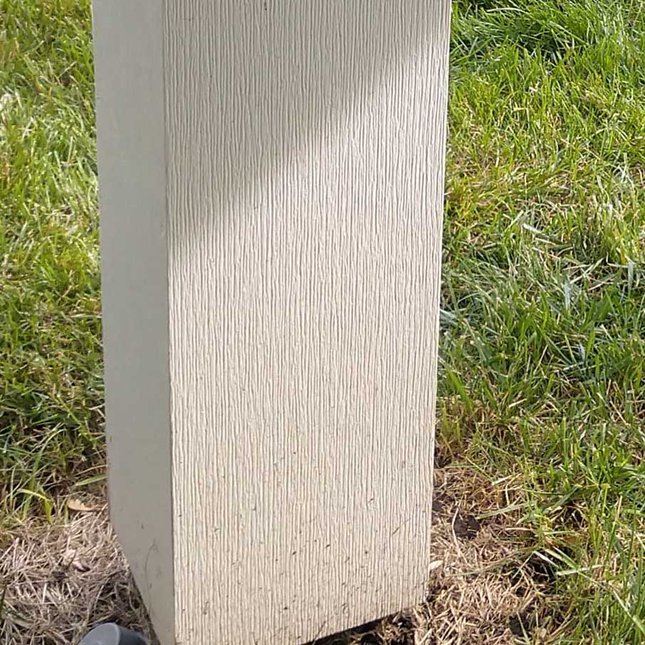 Azek White Fascia, Riser, and Post Wrap Material, 3/4" sheet