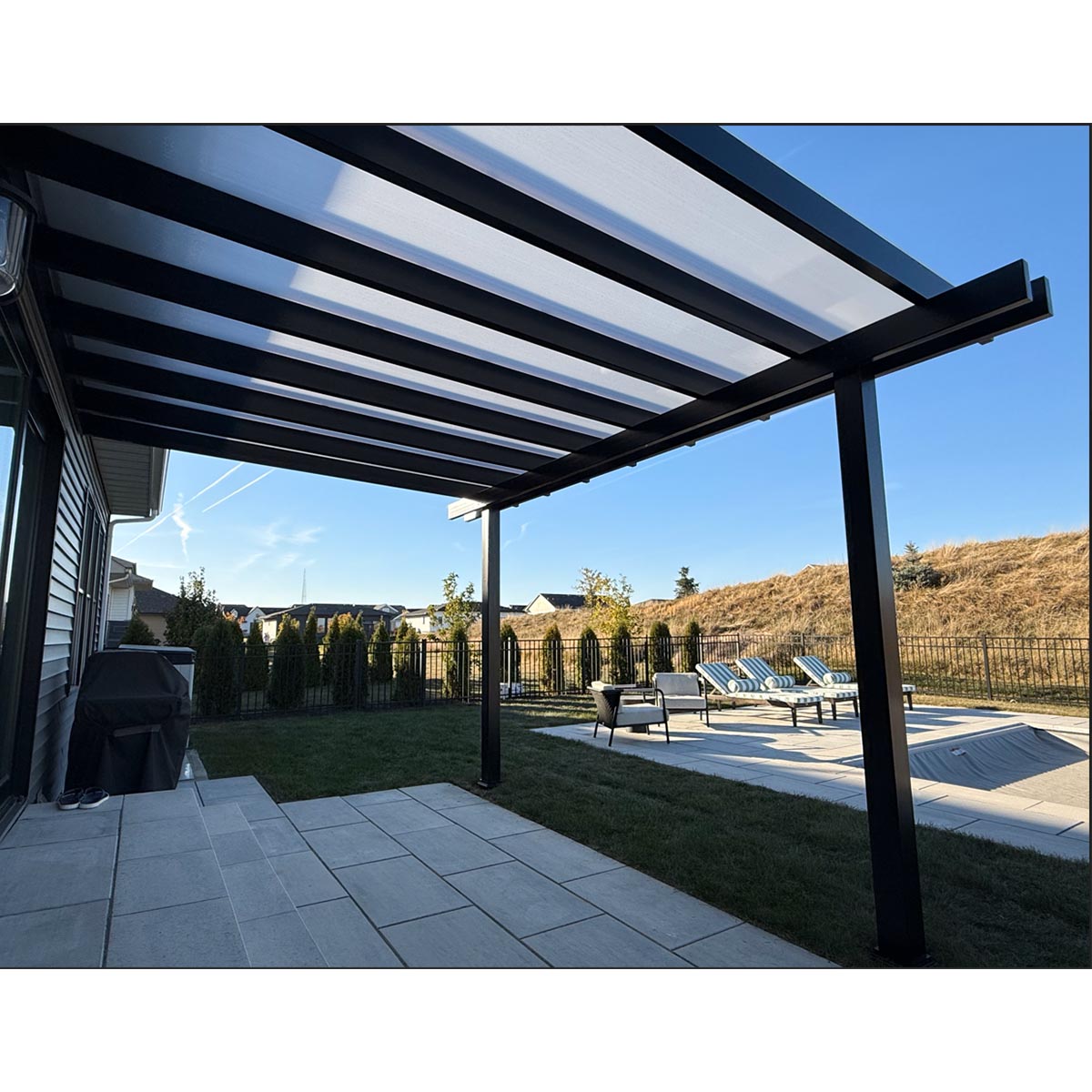 Heartland Elements Rain-Proof Pergola - Black