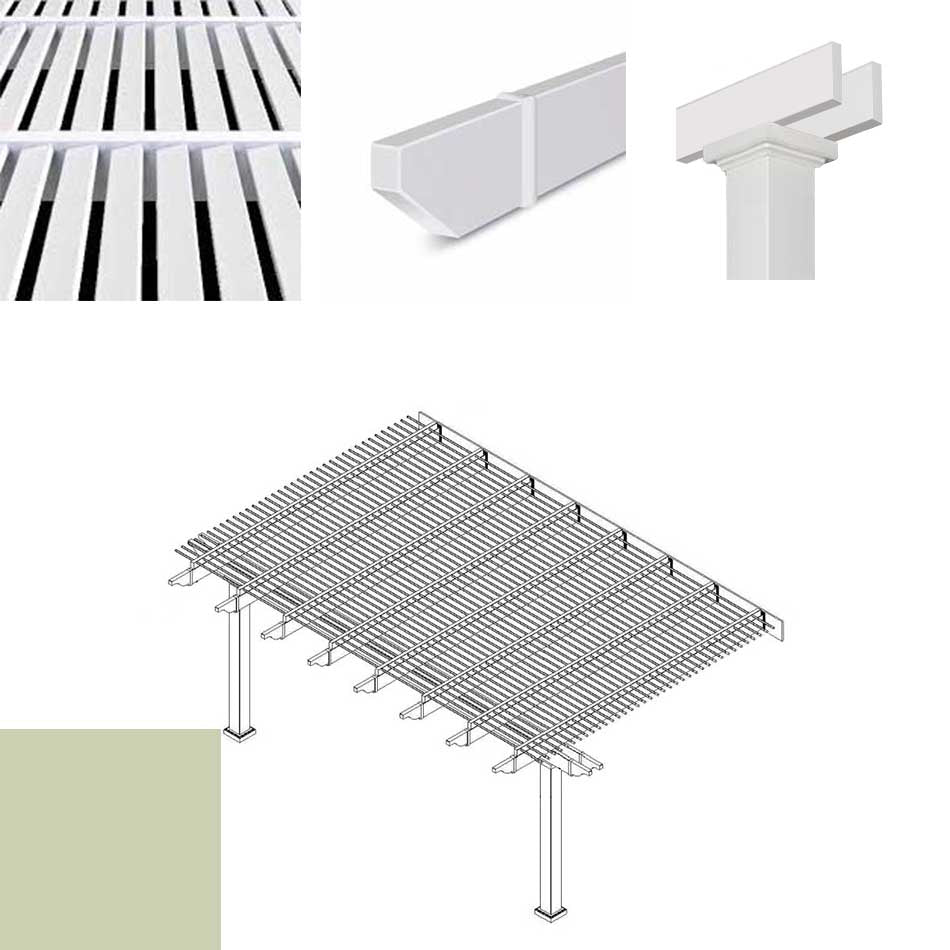 Heartland Traditional Pergola - Tan