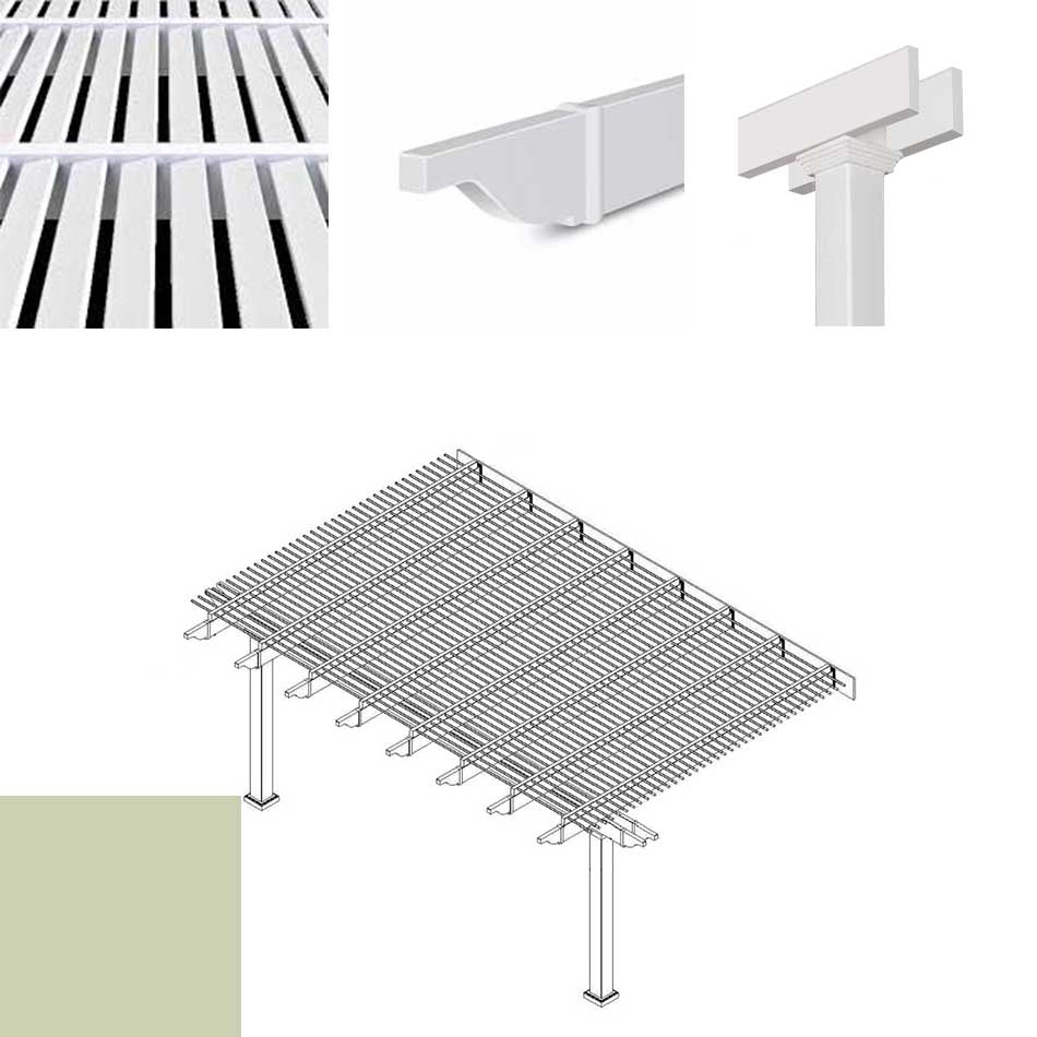 Heartland Traditional Pergola - Tan