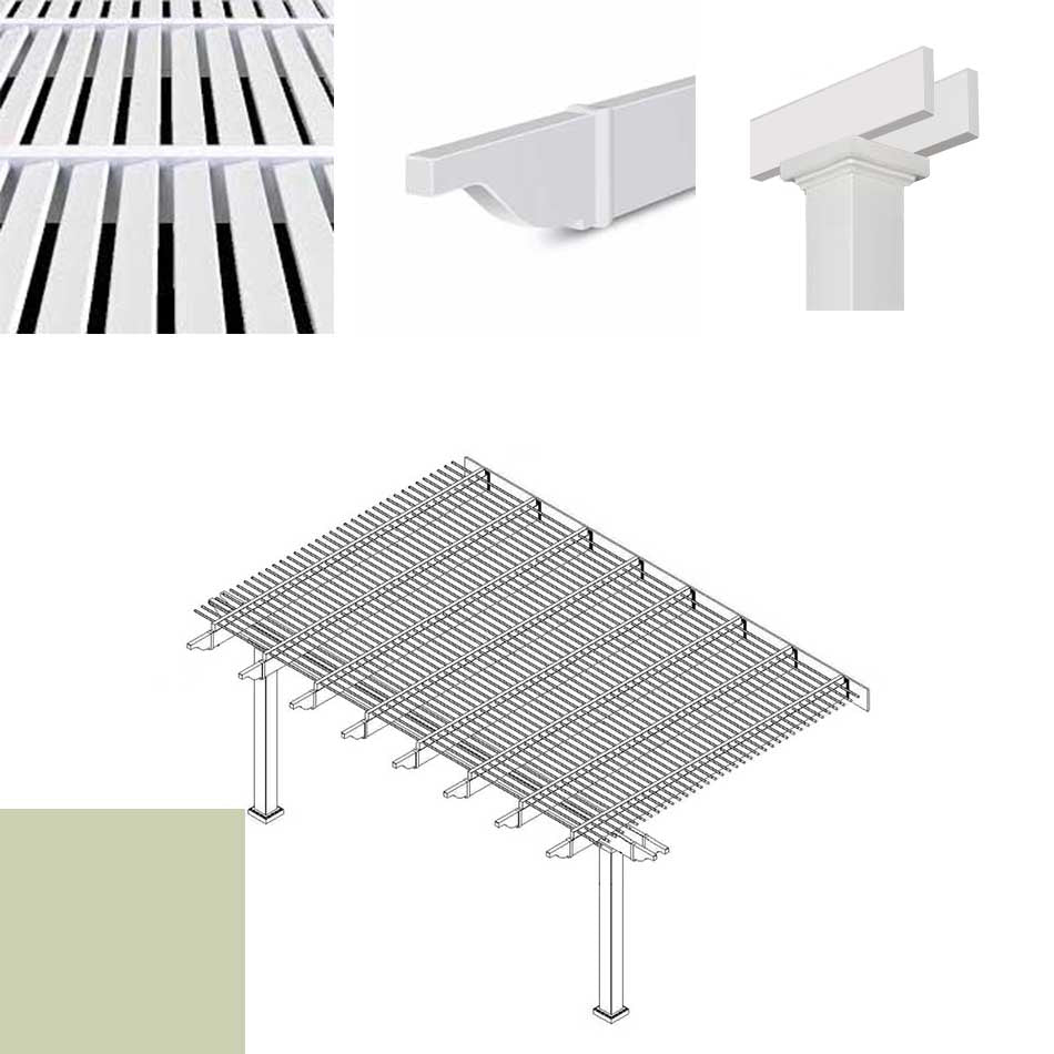 Heartland Traditional Pergola - Tan