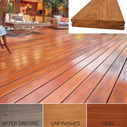 Ipe Hardwood Decking, 5/4 thickness PER LF