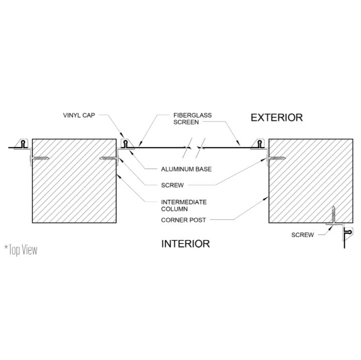 Screeneze Screen Tracks - Corner-Mount