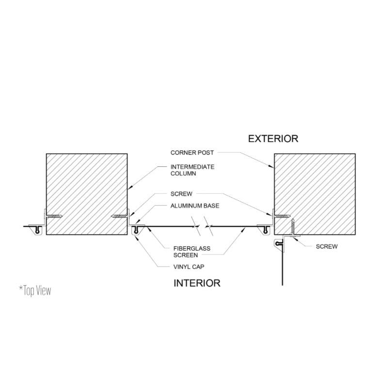 Screeneze Screen Tracks - Corner-Mount