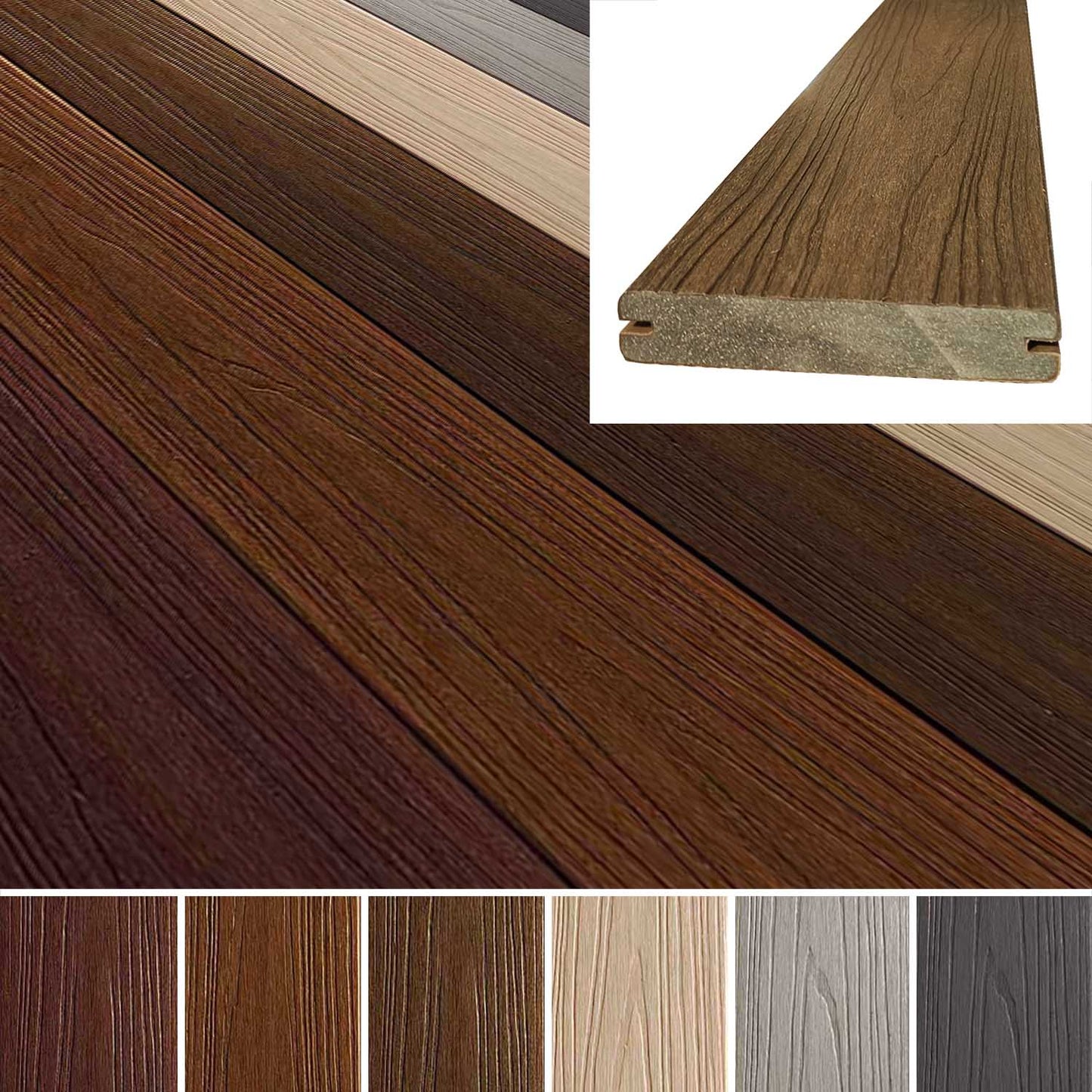 Sylvanix Elite Decking - Grooved