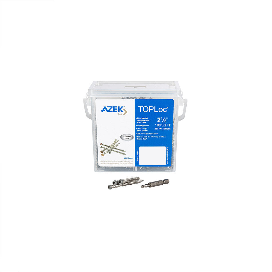 Toploc 2-1/2" Stainless Steel Decking Screws