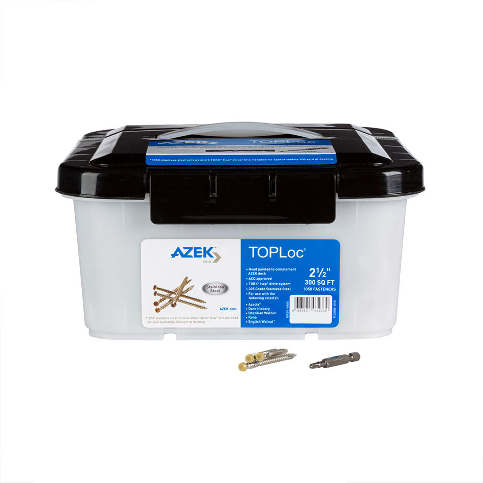 Toploc 2-1/2" Stainless Steel Decking Screws