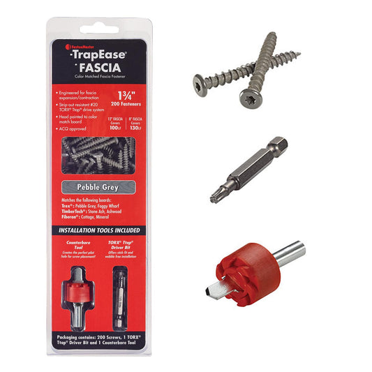 Trapease 1-3/4" Riser and Fascia Screws