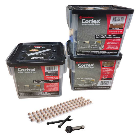 Cortex Screws and Collated Plugs for Trex Decking
