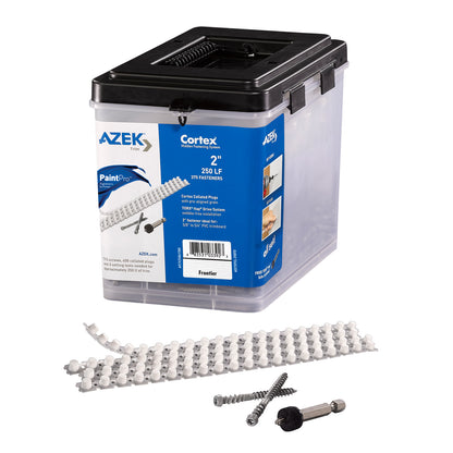 Cortex Screws and Collated Plugs for Azek Trim