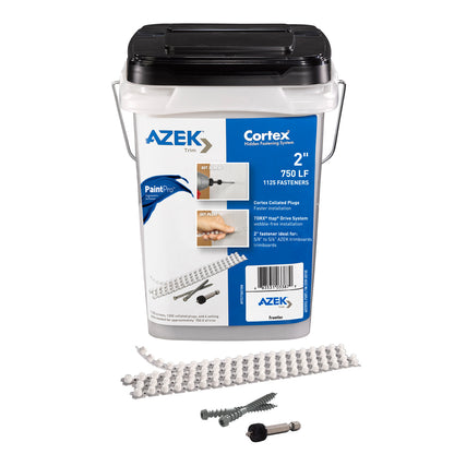 Cortex Screws and Collated Plugs for Azek Trim