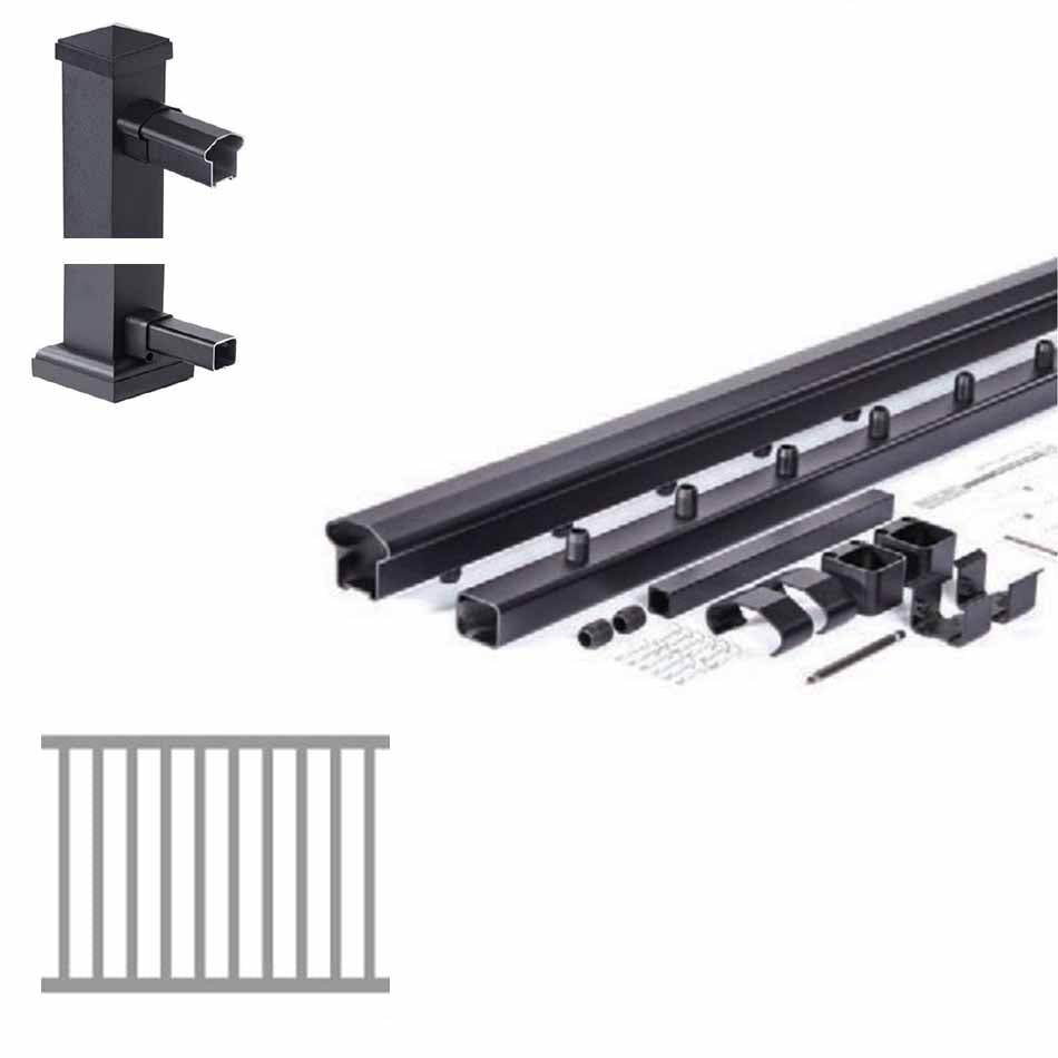 Afco 100 Series Aluminum Rail Kits (no balusters) – Pro Deck Supply