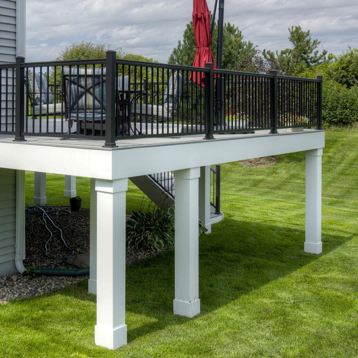 Azek White Fascia, Riser, and Post Wrap Material, 1/2