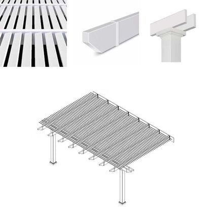 Heartland Traditional Pergola - White