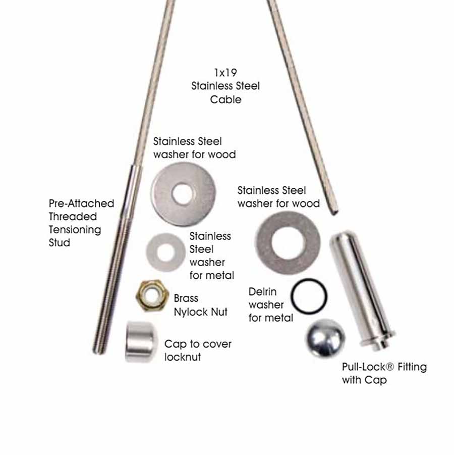 Invisicable Cable Kits for Wood and Metal Posts