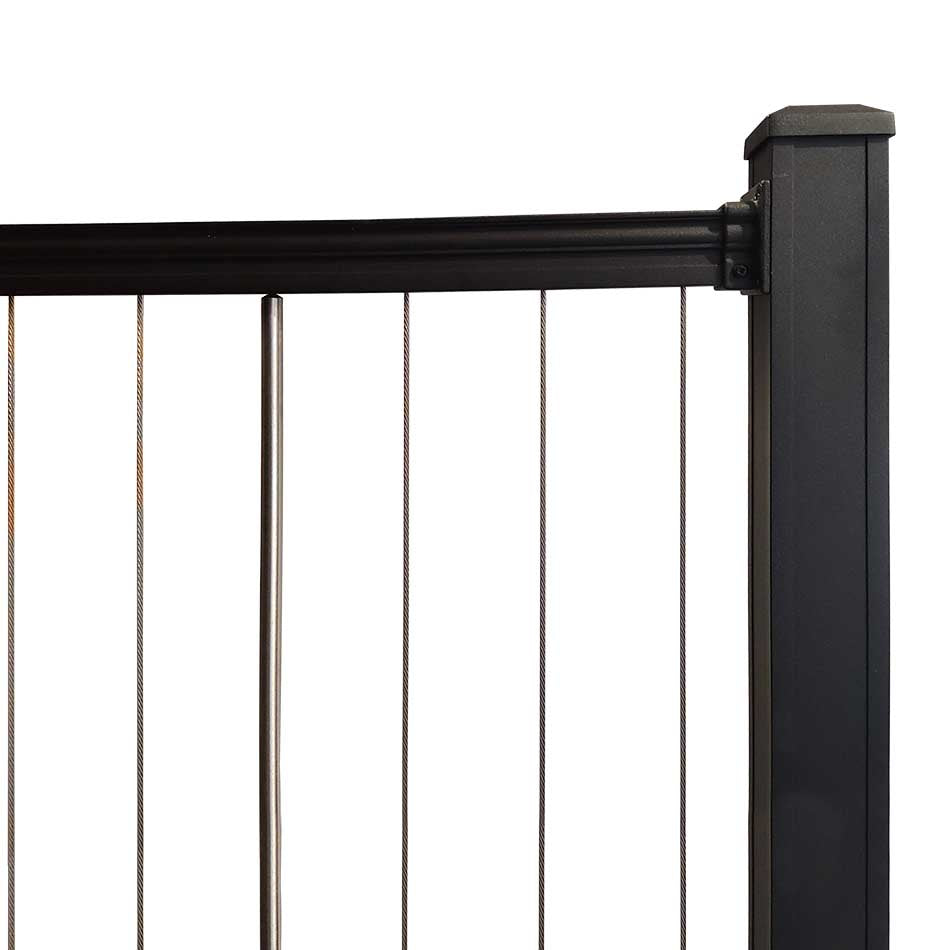 Keylink Vertical Cable Railing Panel - American Top – Pro Deck Supply