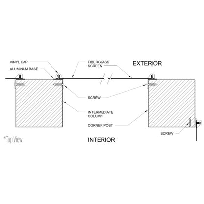 Screeneze Screen Tracks - Corner-Mount