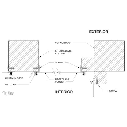 Screeneze Screen Tracks - Corner-Mount