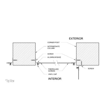 Screeneze Screen Tracks - Corner-Mount