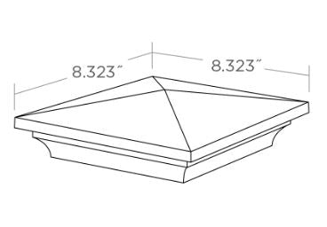 Timbertech Post Cap Rings Post Caps for Timbertech 5.5