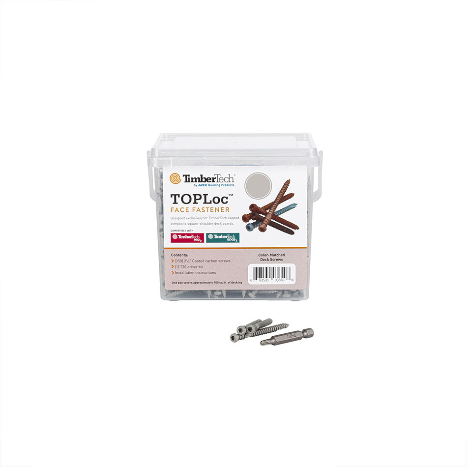 Toploc 2-1/2" Screws for Timbertech Composite Decking