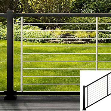 Horizontal Rod Railing – Pro Deck Supply