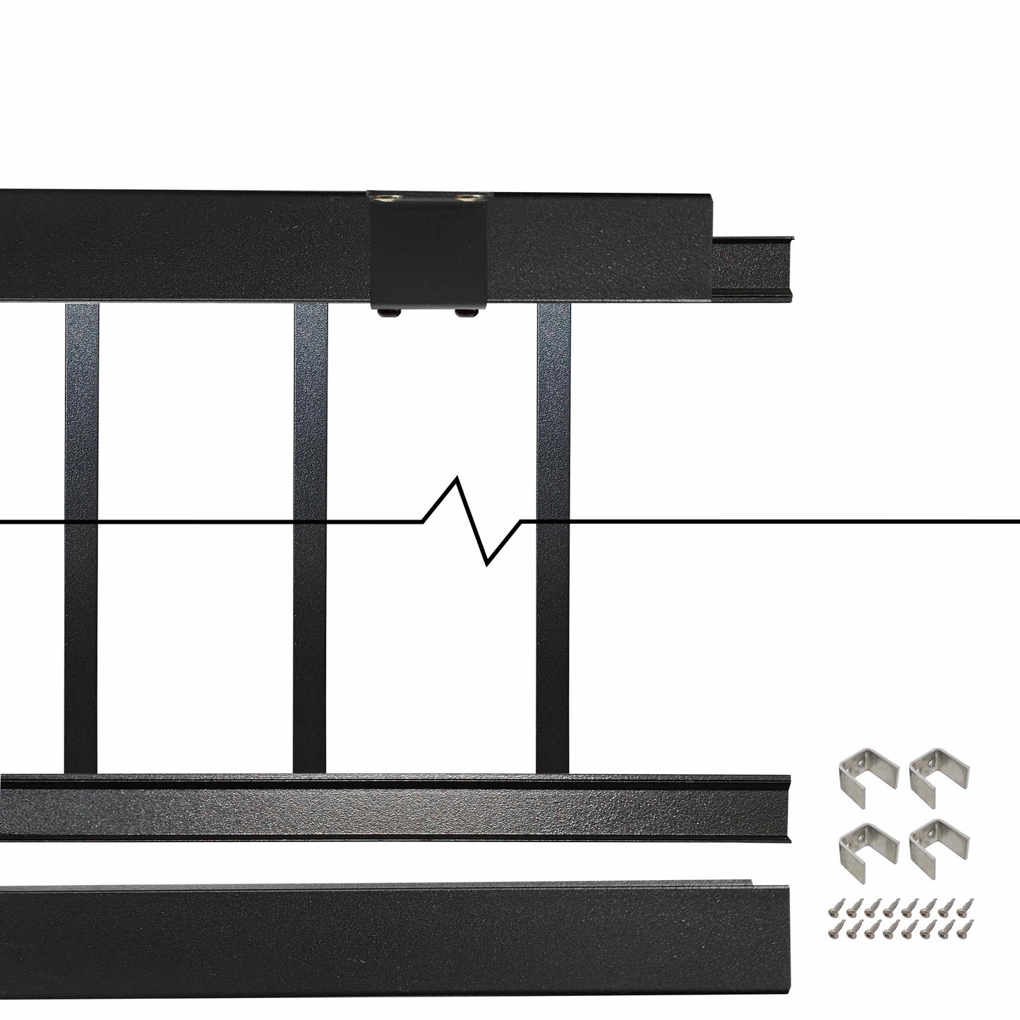 Ultralox Aluminum Drink Rail Panel, Level 36" height