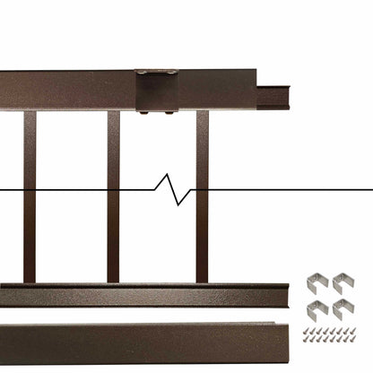 Ultralox Aluminum Drink Rail Panel, Level 36" height