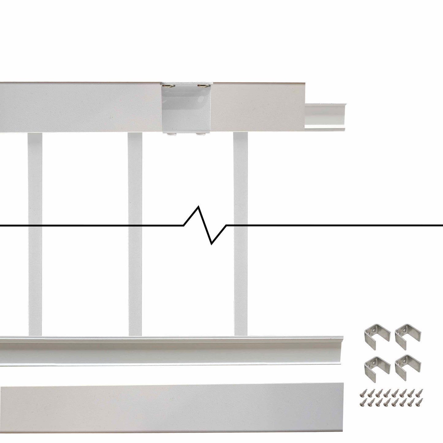 Ultralox Aluminum Drink Rail Panel, Level 36" height
