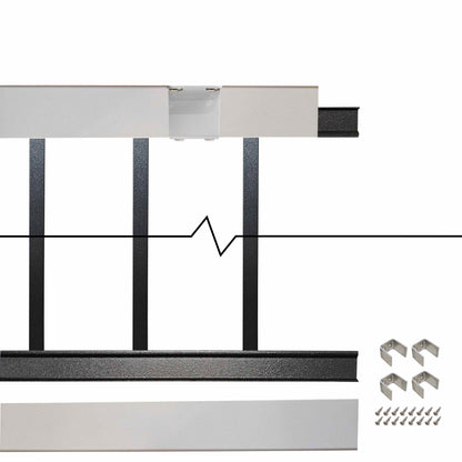 Ultralox Aluminum Drink Rail Panel, Level 36" height