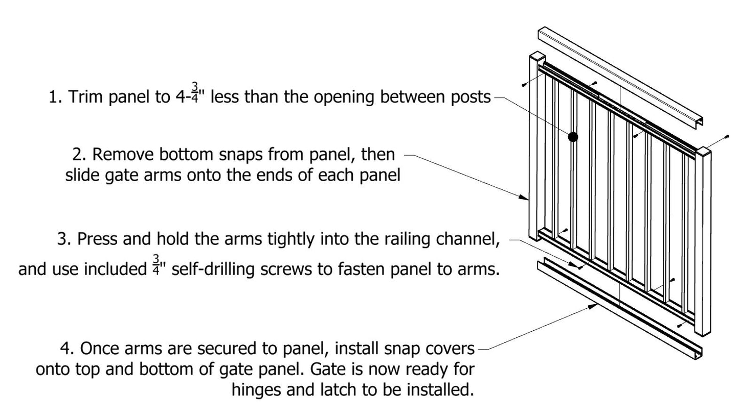 Ultralox Aluminum Railing Gate Kit