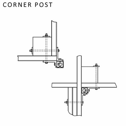 Westbury Fascia-Mount Post (Extrusion)