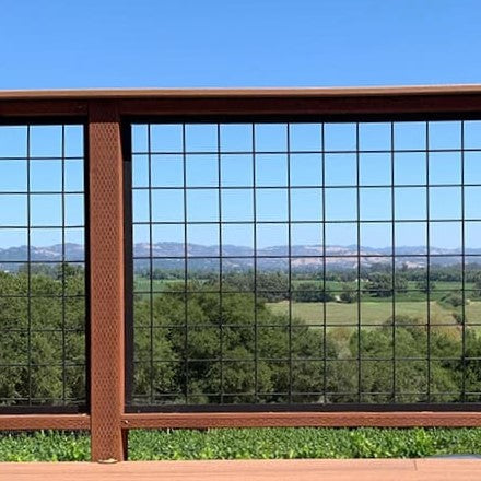 Wire Mesh Deck Railing Panel Wire Cable Railing : R/Decks