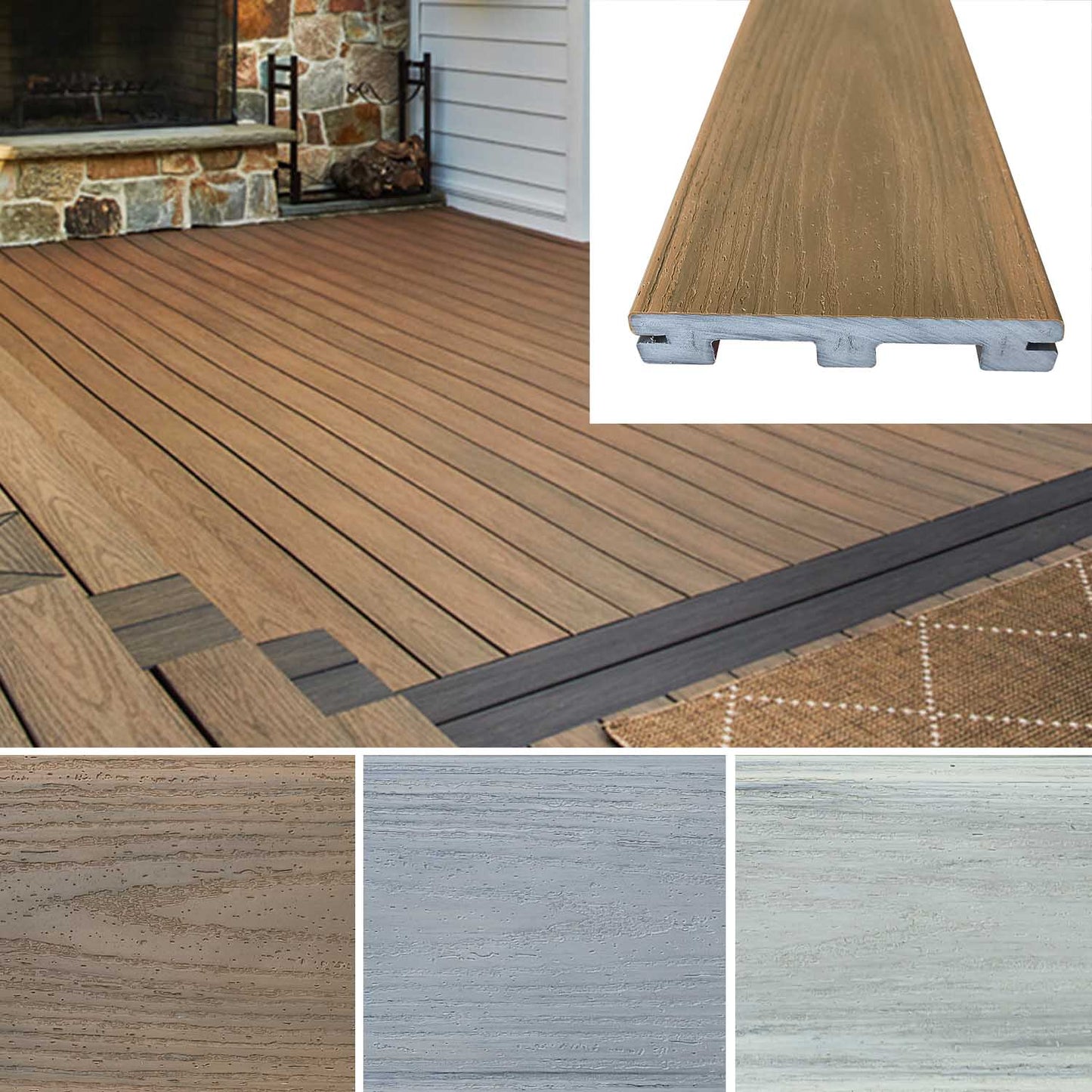 Wolf Haven PVC Decking (Scalloped)