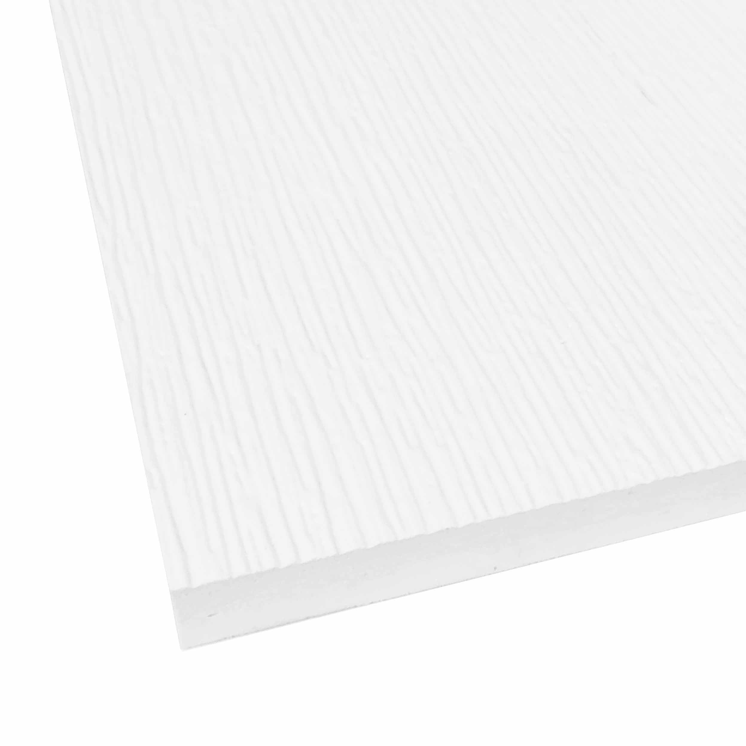 Sheet Riser Azek White Fascia, Riser, and Post Wrap Material, 1/2