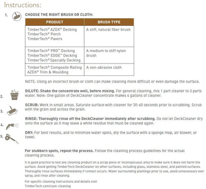 Timbertech Deck Cleaner