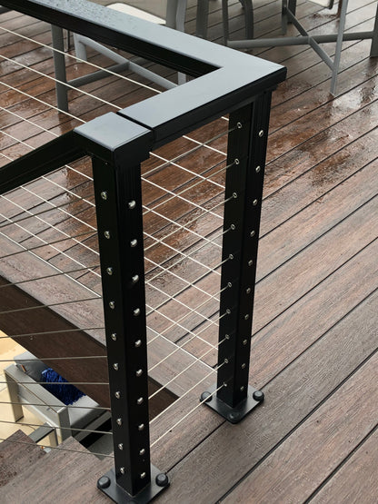 RailFX Cable Post, Surface Mount for 36" Res.