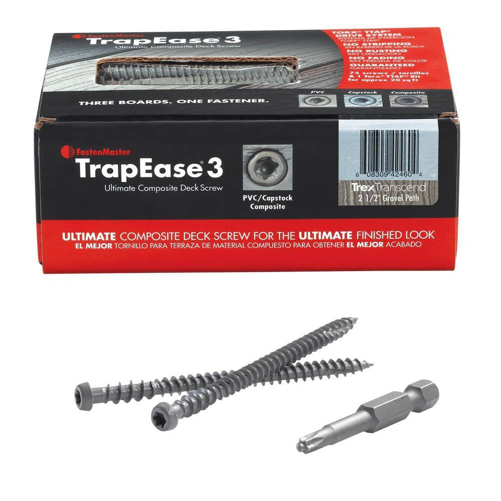 Trapease 2-1/2" Color-Matched Screws for Decking